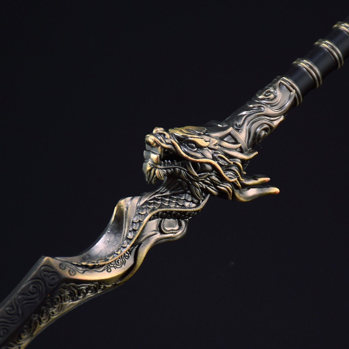 Wujin Ancient Knife Metal Replica | Game Prop Replica Alloy Collectible Sword Ornament for Display & Cosplay Gift