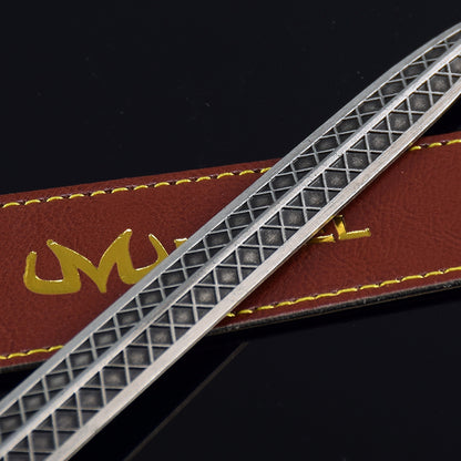 Game for Peace Star Shatter Sword Alloy Replica Battle Royale Game Weapon Prop with Leather Sheath