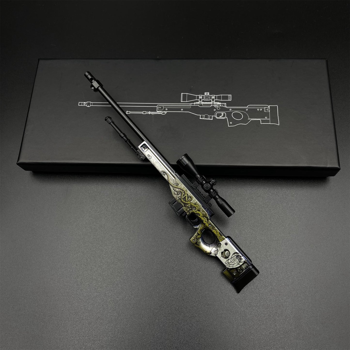 Hot Game CS2 Worm God AWP Metal Replica Game Prop Collectible