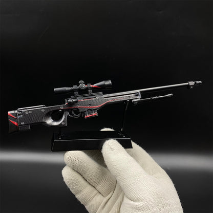 Hot Game CS2 Red Line AWP Metal Replica Game Prop Collectible