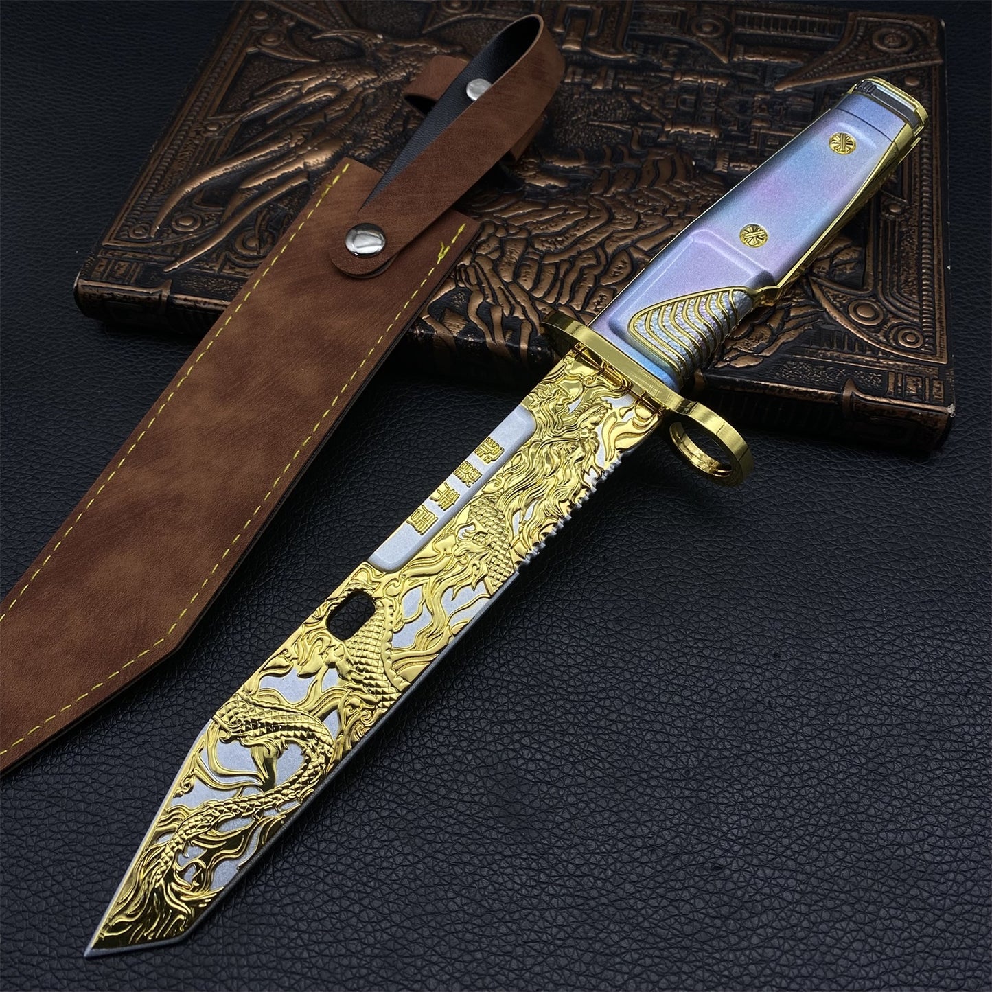 DF Dragon Tooth Knife Metal Blunt Prop 26CM/10.2"