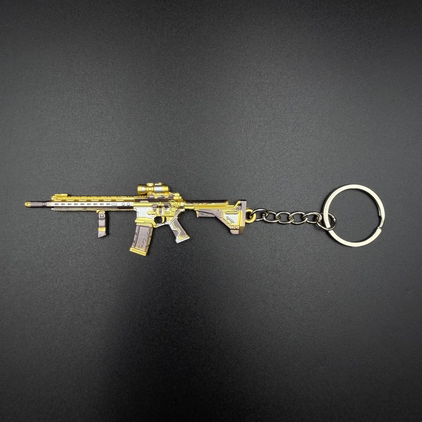 Mini Metal Gun Props Keychain - Gaming Weapon Backpack Pendant