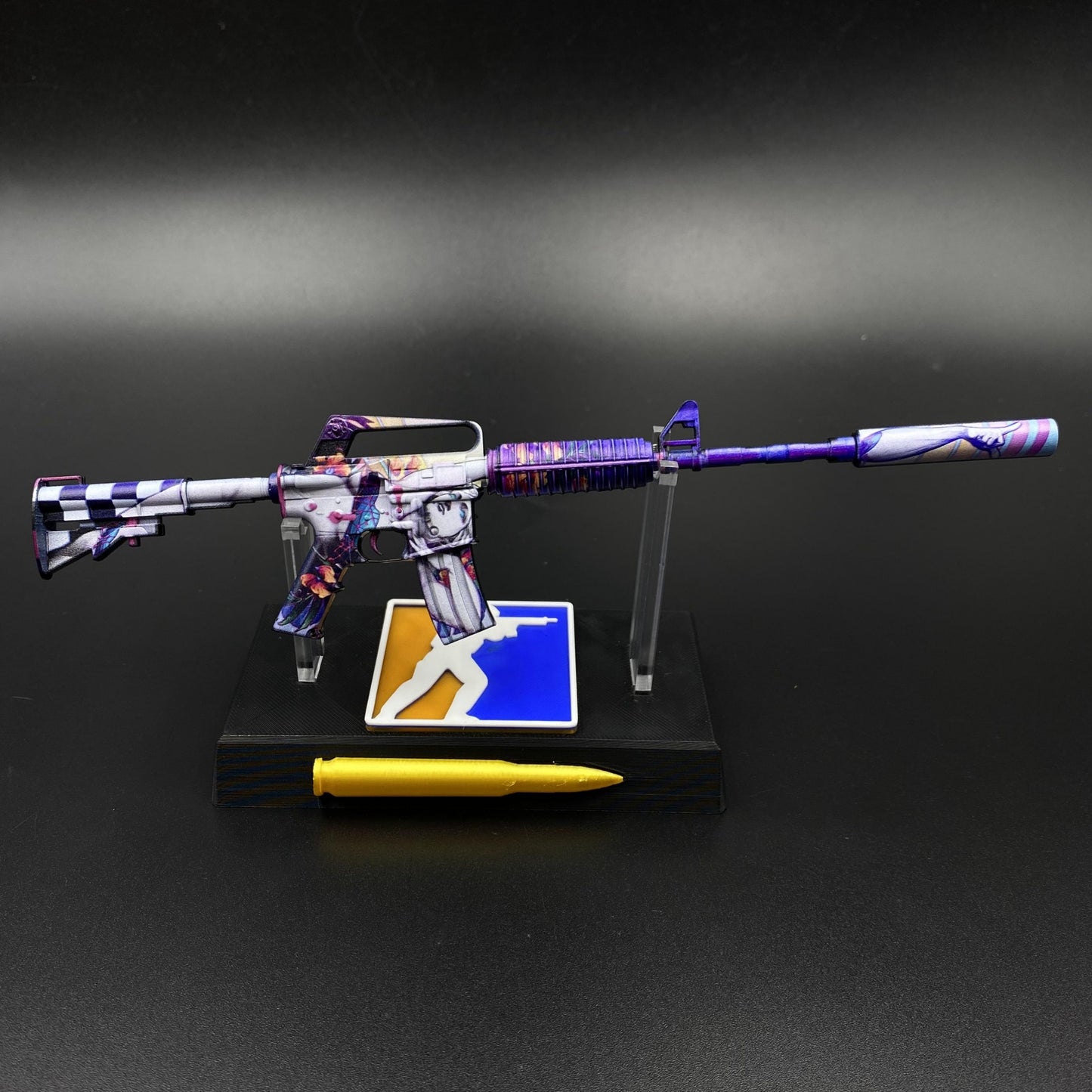 CS2 Vaporwave M4A1-S Metal Replica Game Prop Collectible