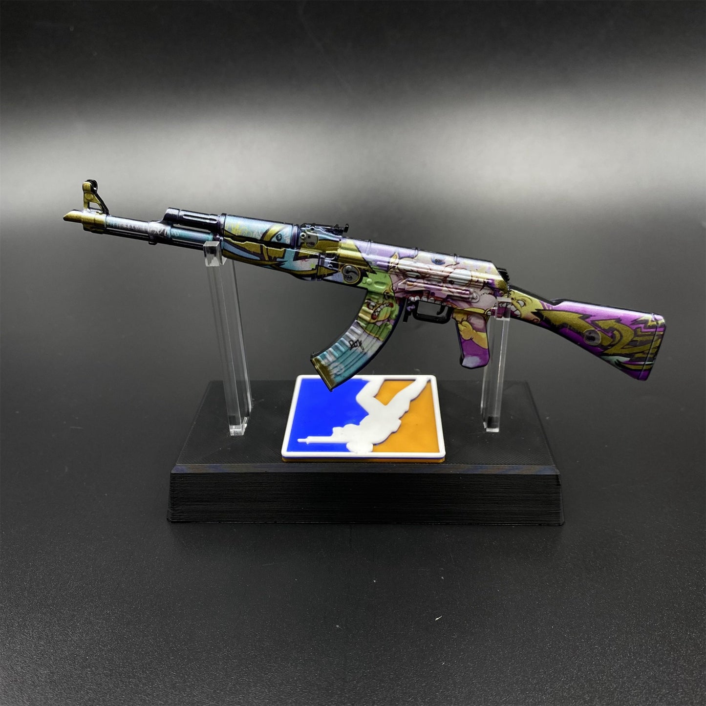 Metal Tiny CS2 Hot Skin B the Monster AK47 Gun Miniature For Collection