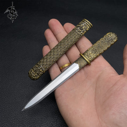 Ancient China Peony Retro Pocket Dagger