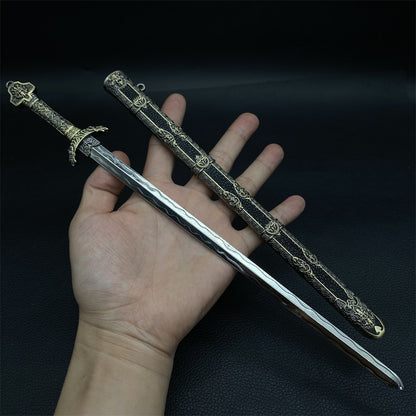 Chinese Style Swords Metal Tiny Sword Replica Collection