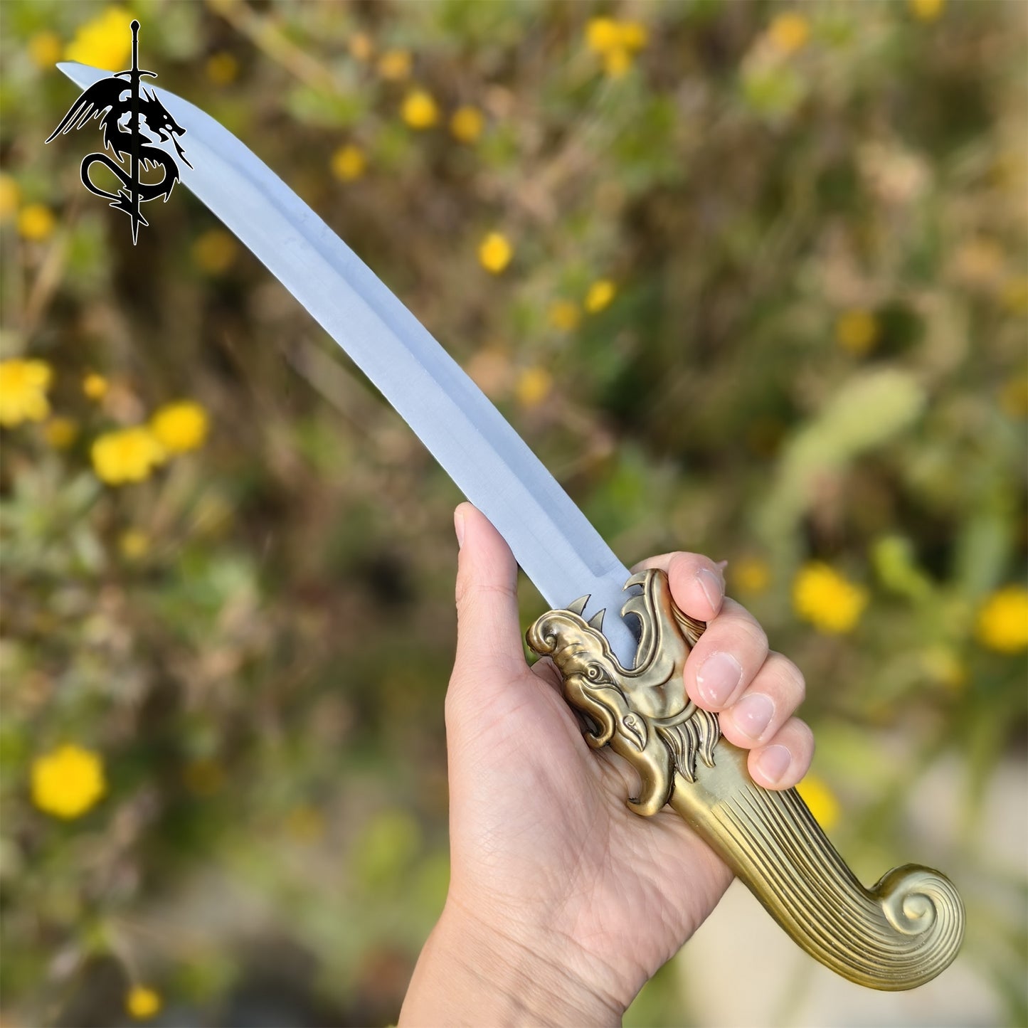 Chinese Longquan Dagger Dragon Head Short Sword