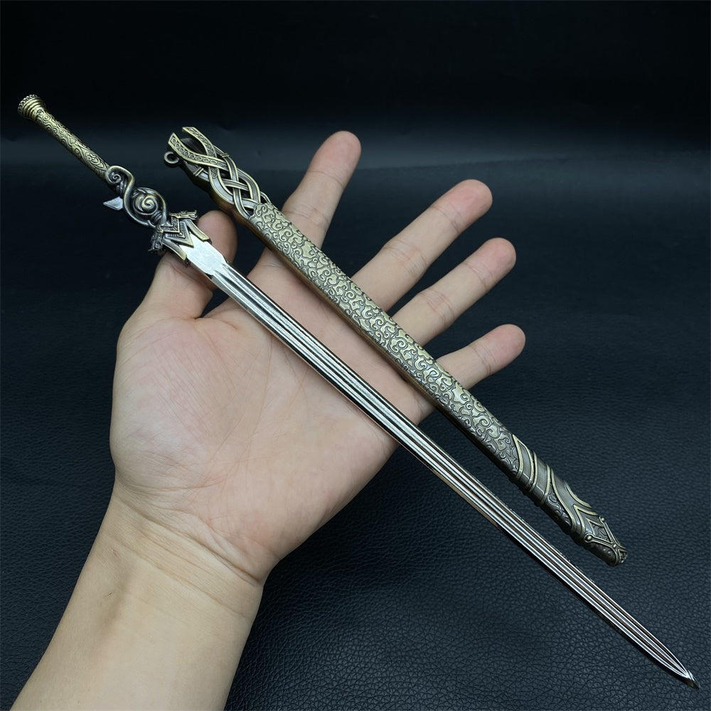 Chinese Style Swords Metal Tiny Sword Replica Collection