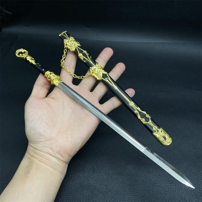 Chinese Style Swords Metal Tiny Sword Replica Collection