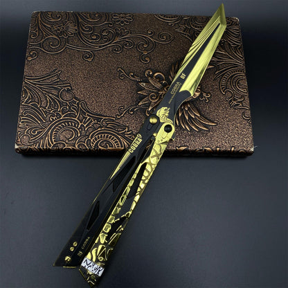 Delta Force Cobra Vanguard Balisong Alloy Replica Display Only Fan Art