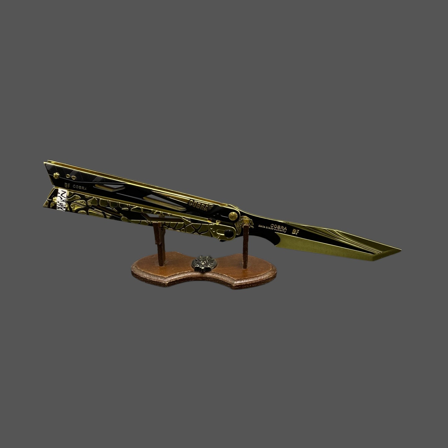 Delta Force Cobra Vanguard Balisong Alloy Replica Display Only Fan Art