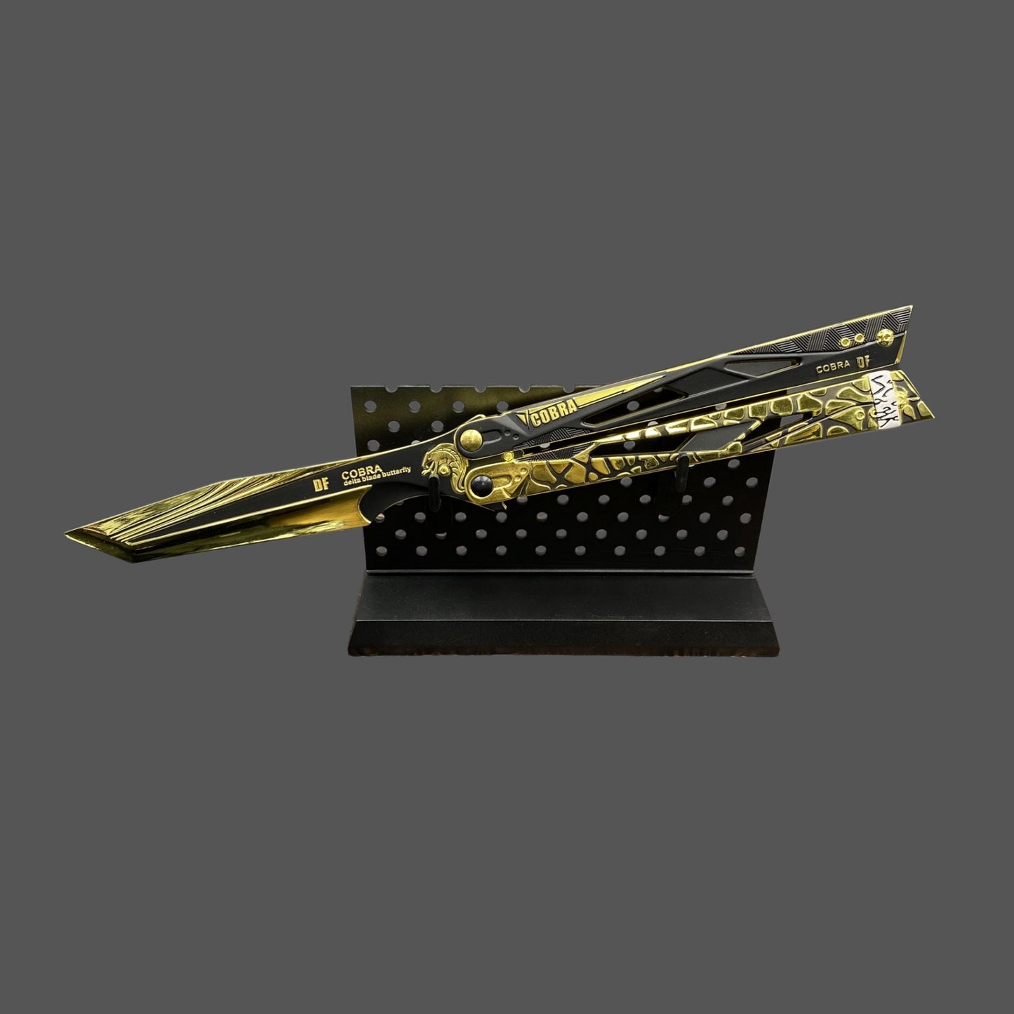 Delta Force Cobra Vanguard Balisong Alloy Replica Display Only Fan Art