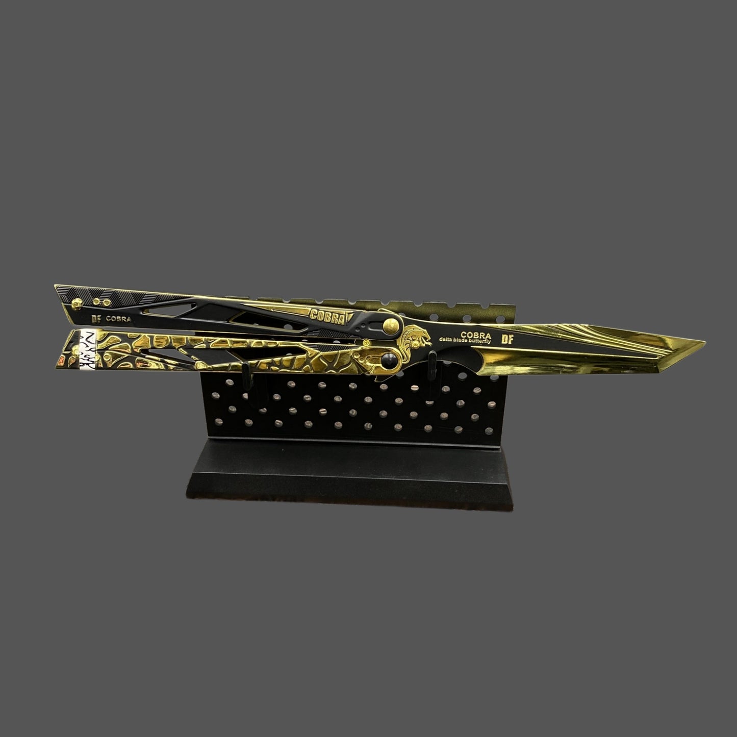 Delta Force Cobra Vanguard Balisong Alloy Replica Display Only Fan Art