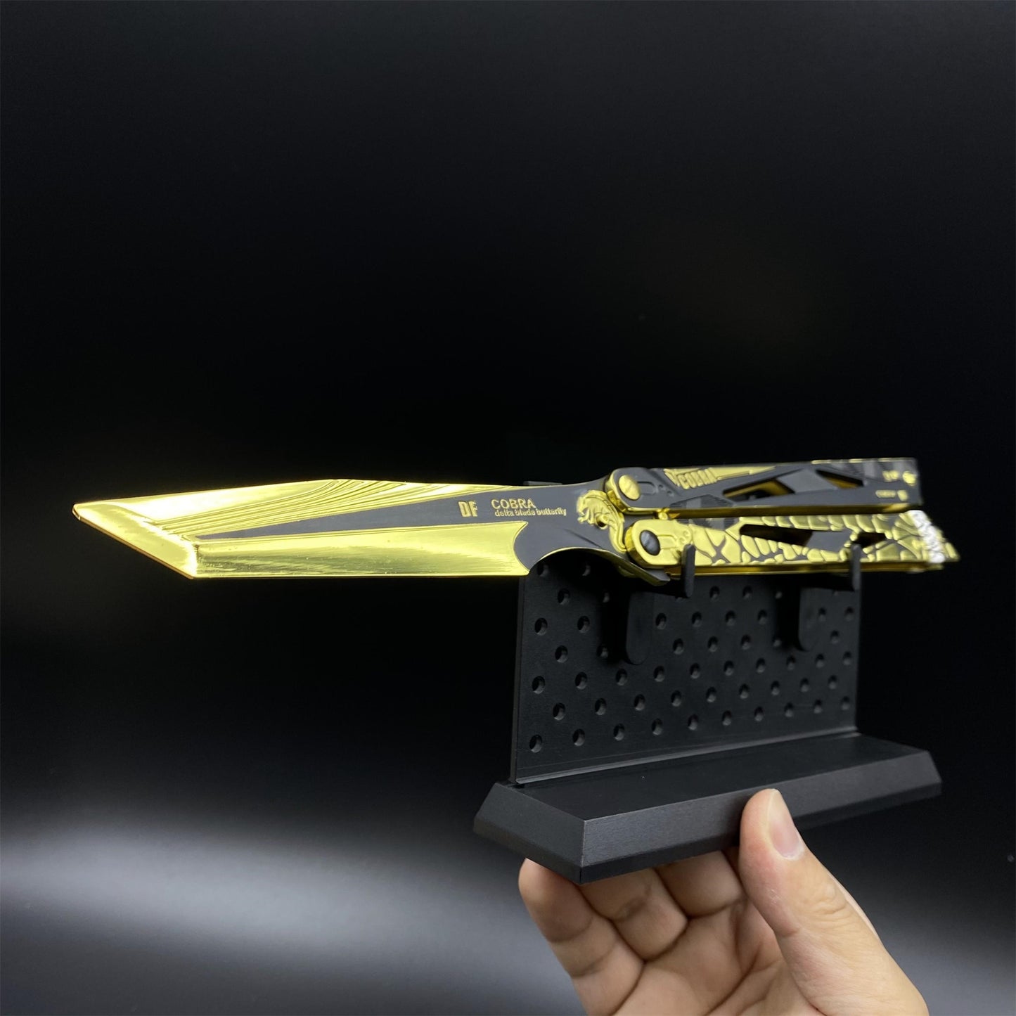 Delta Force Cobra Vanguard Balisong Alloy Replica Display Only Fan Art