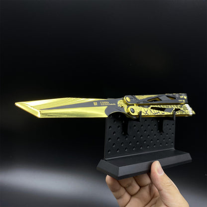 Delta Force Cobra Vanguard Balisong Alloy Replica Display Only Fan Art