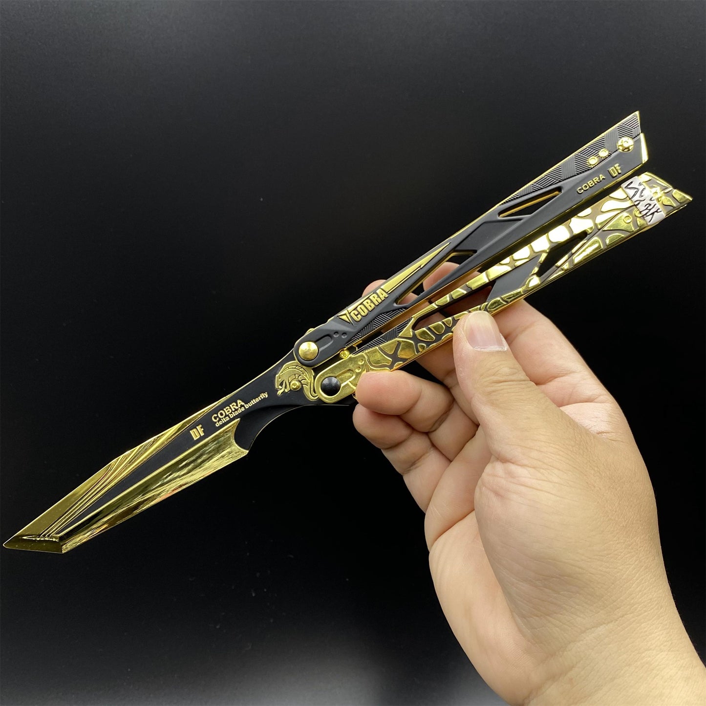 Delta Force Cobra Vanguard Balisong Alloy Replica Display Only Fan Art