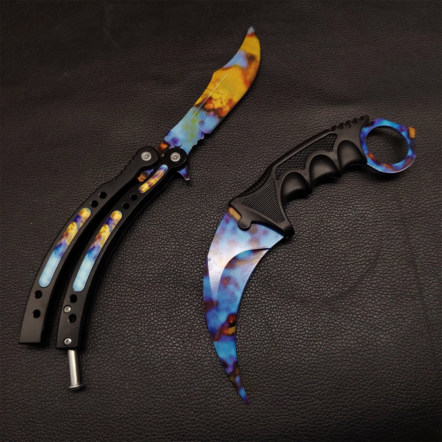 Case Hardened Balisong Karambit Trainer Weapon Case