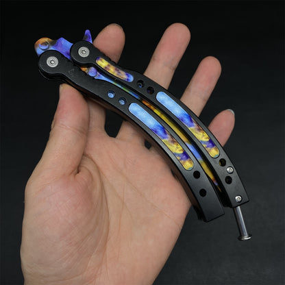 Case Hardened Balisong Karambit Trainer Weapon Case