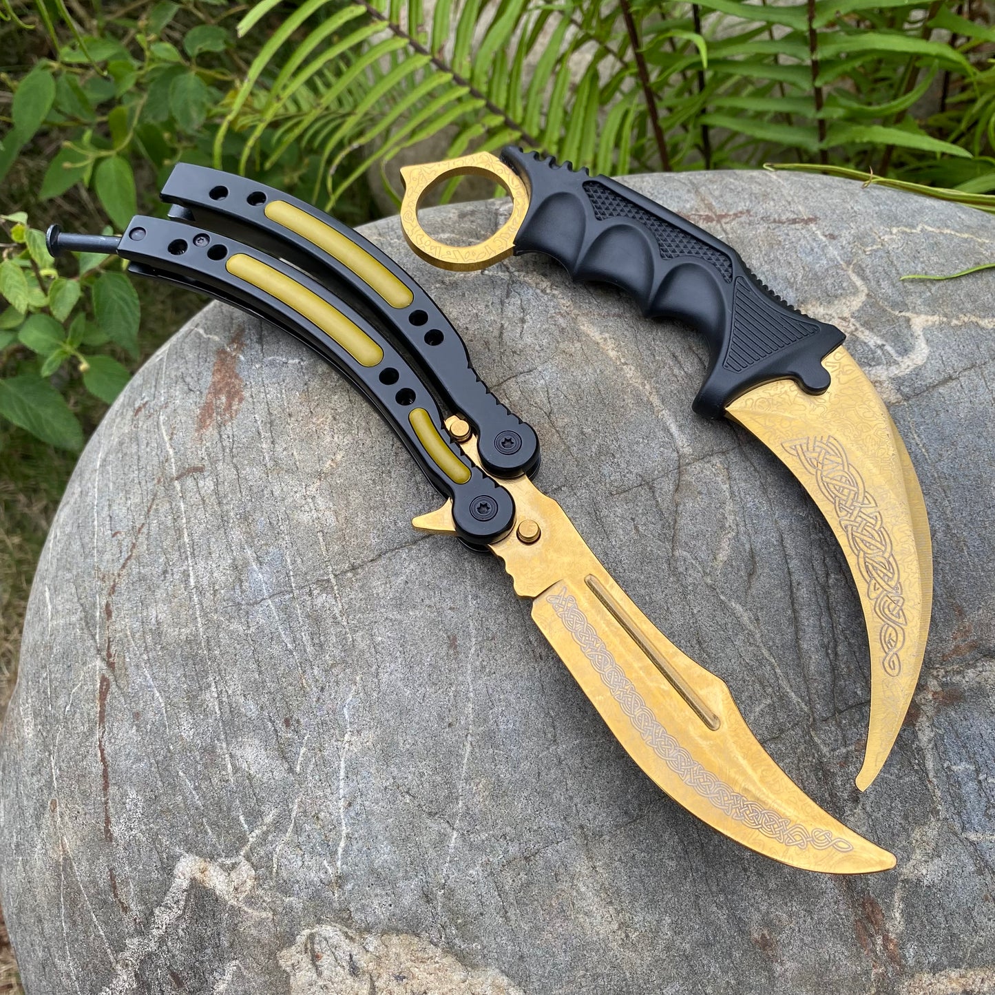 Lore Skin Karambit Trainer & Balisong Knife With Gift Case