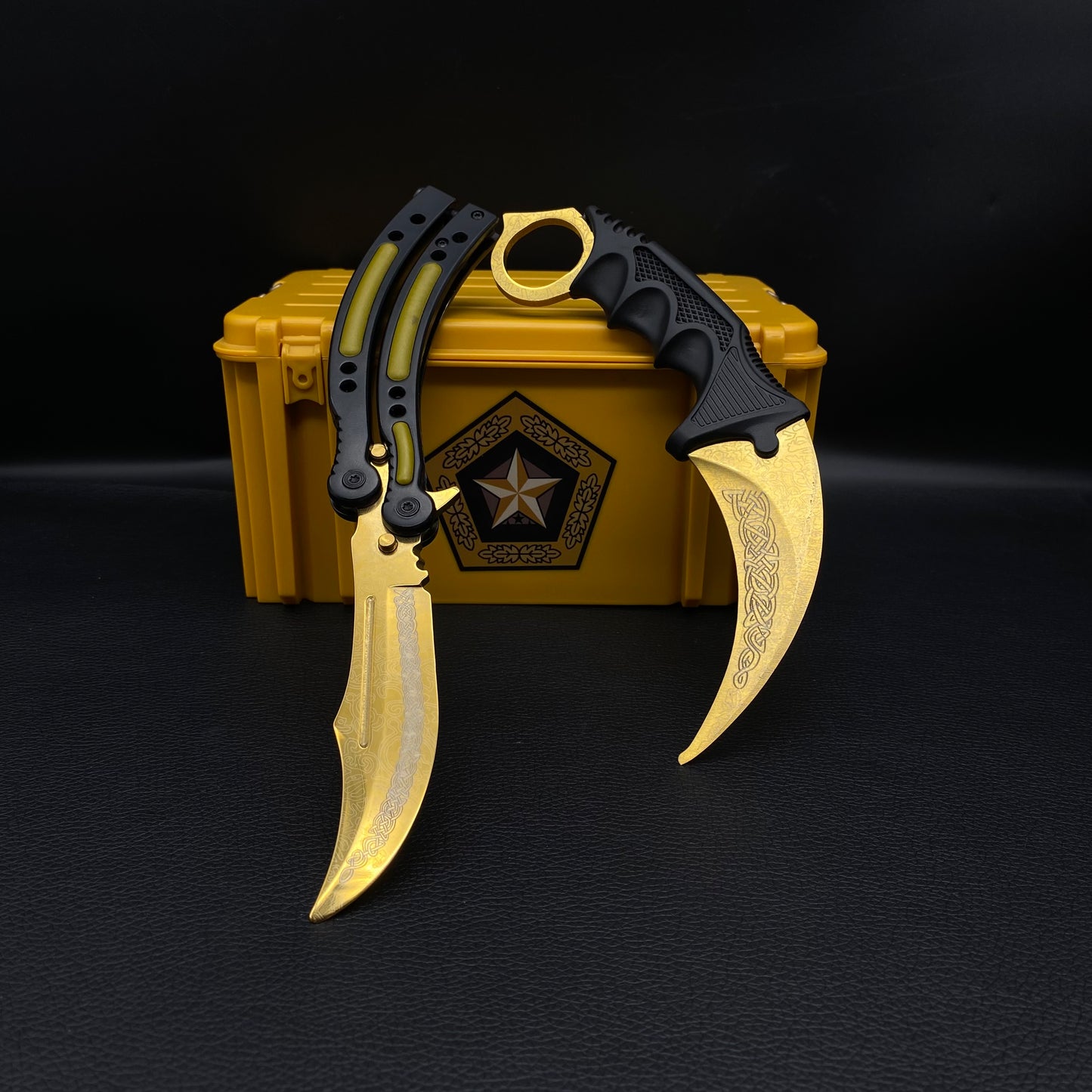 Lore Skin Karambit Trainer & Balisong Knife With Gift Case