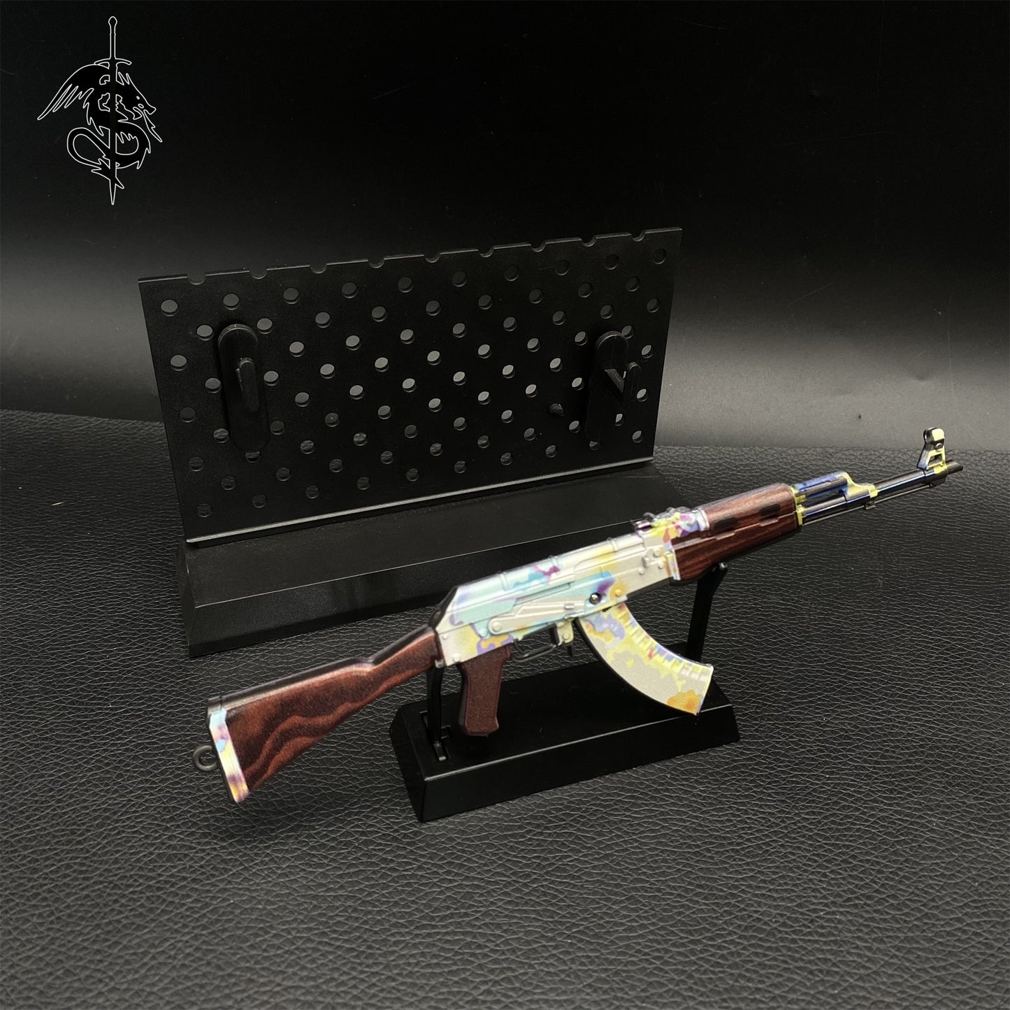 Metal AK-47 Case Hardened Game Skin Mini Gun