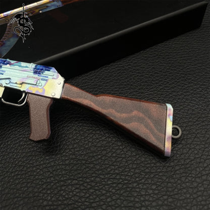 Metal AK-47 Case Hardened Game Skin Mini Gun