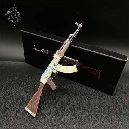 Metal AK-47 Case Hardened Game Skin Mini Gun