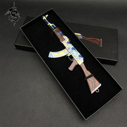 Metal AK-47 Case Hardened Game Skin Mini Gun