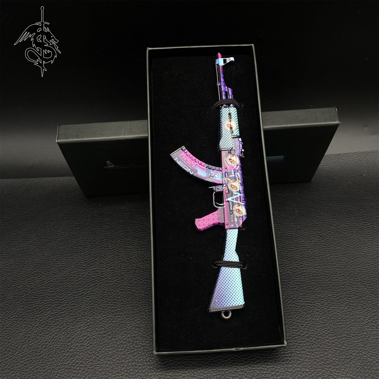 Neon Rider Skin Metal AK-47 Mini Gun Model