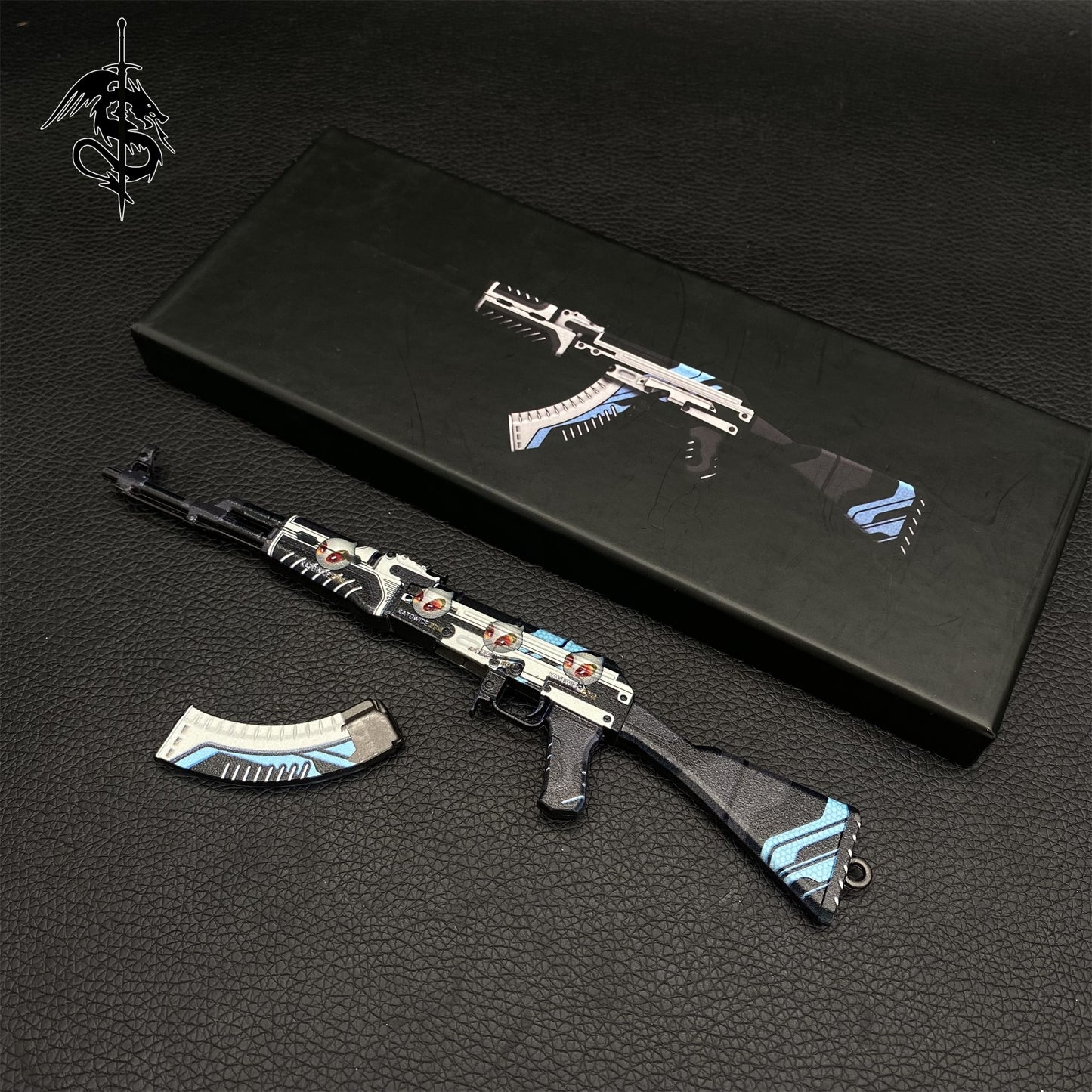 GO Game Metal AK-47 Vulcan Skin Tiny Gun Replica