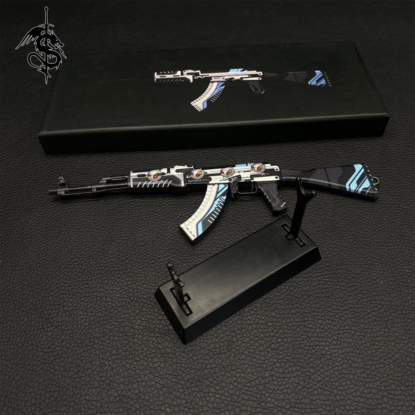 GO Game Metal AK-47 Vulcan Skin Tiny Gun Replica