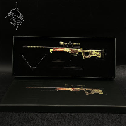 Dragon Lore & Gungnir Skin AWP Miniature Metal Gun Model