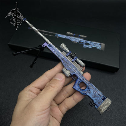 Dragon Lore & Gungnir Skin AWP Miniature Metal Gun Model