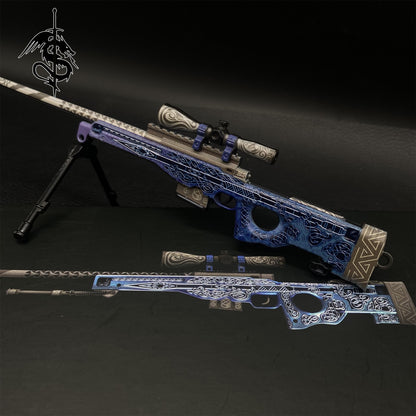 Dragon Lore & Gungnir Skin AWP Miniature Metal Gun Model