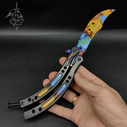 Game Balisong Butterfly Trainer Knife 10 In 1 Pack