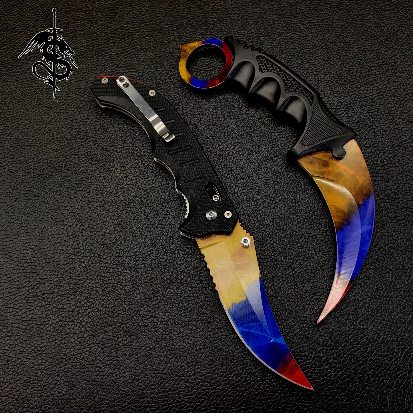 CSGO Marble Fade Karambit And Flip Knife Gamma Loot Case