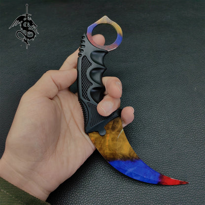 Marble Fade Skin Karambit Trainer & Balisong Knife Gift Case