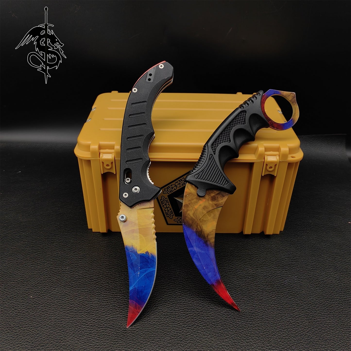 CSGO Marble Fade Karambit And Flip Knife Gamma Loot Case