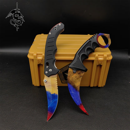 CSGO Marble Fade Karambit And Flip Knife Gamma Loot Case