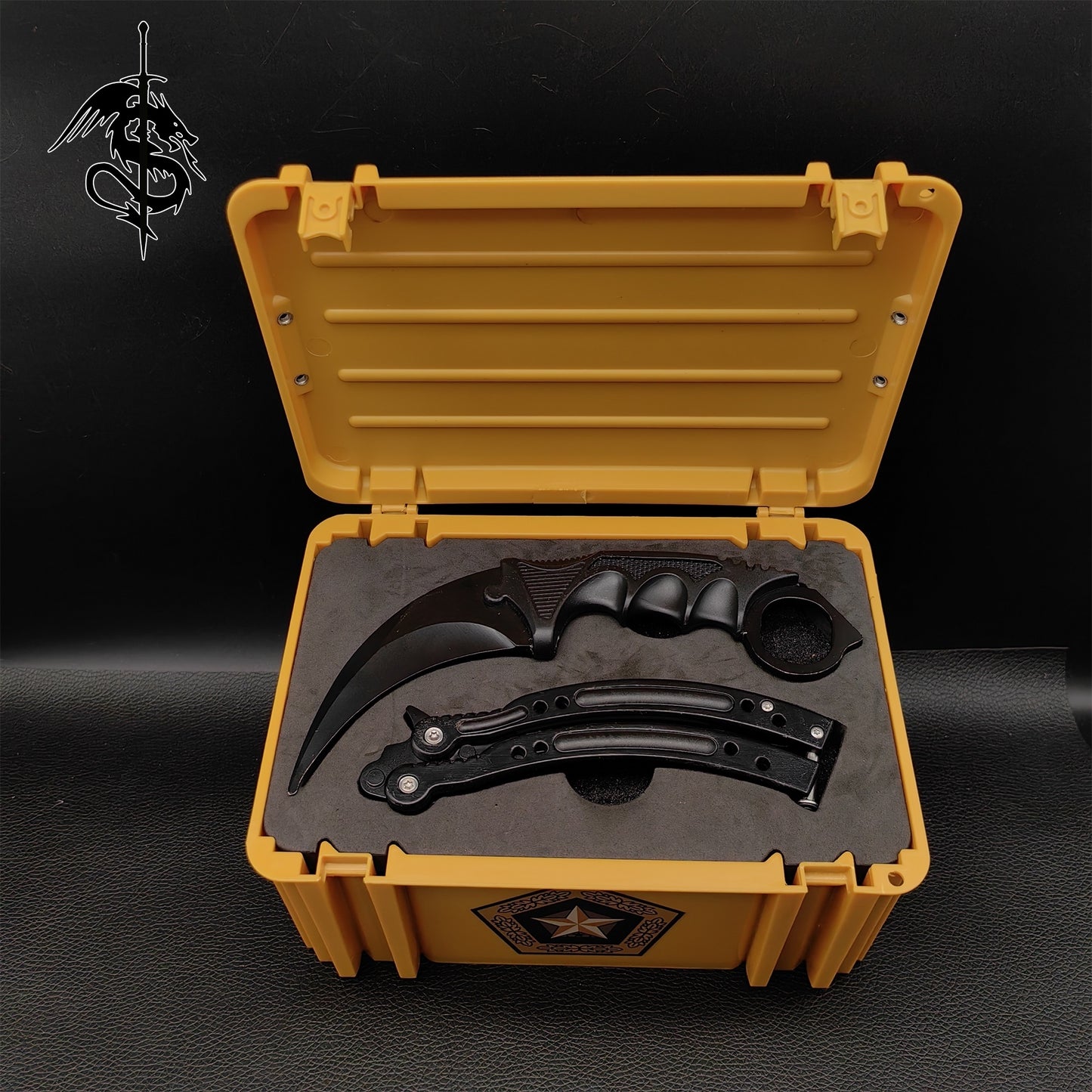 Night Skin Karambit Trainer & Balisong Knife Gift Case