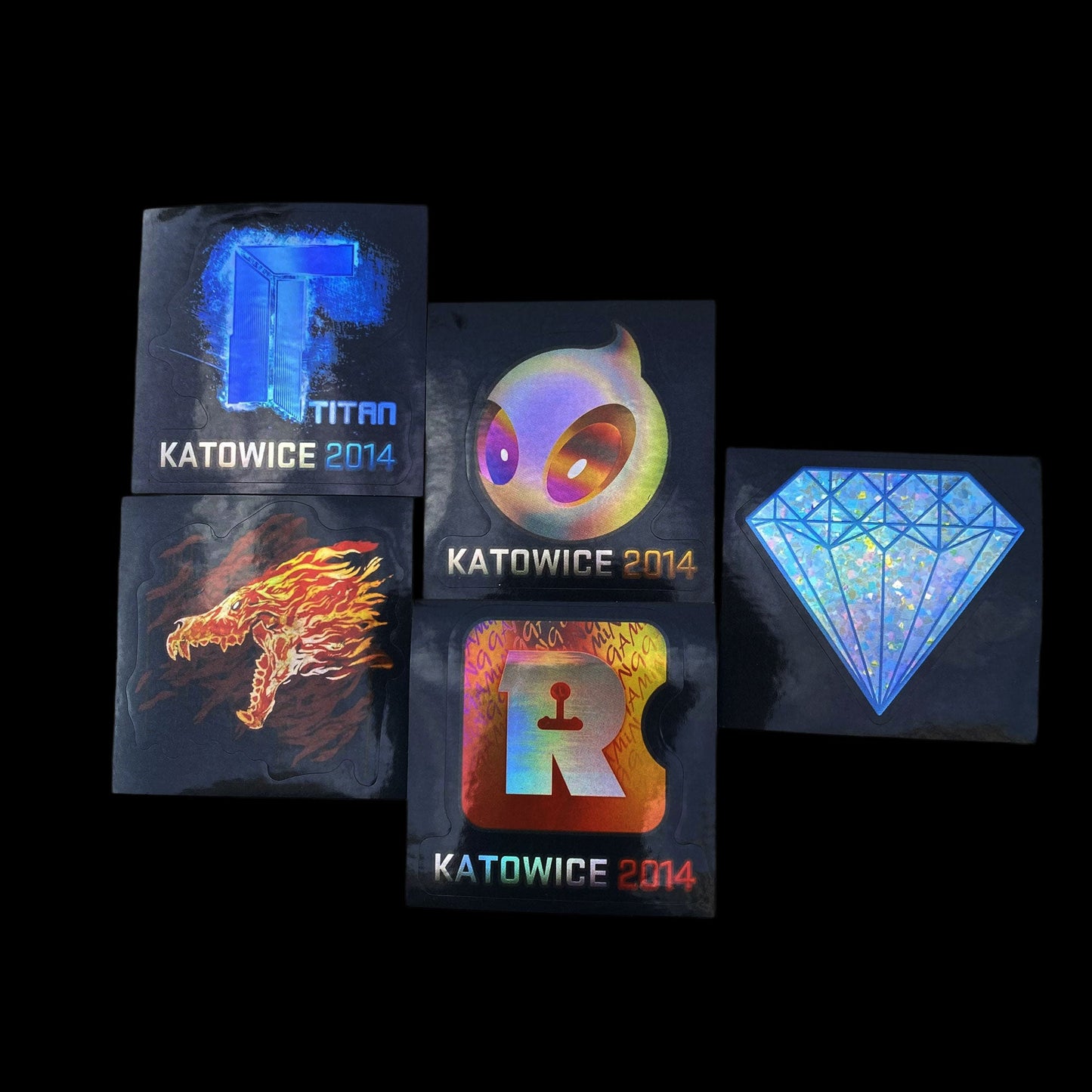 50 Holographic Hot CS Stickers
