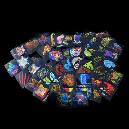 50 Holographic Hot CS Stickers