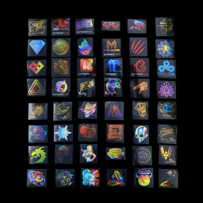 50 Holographic Hot CS Stickers