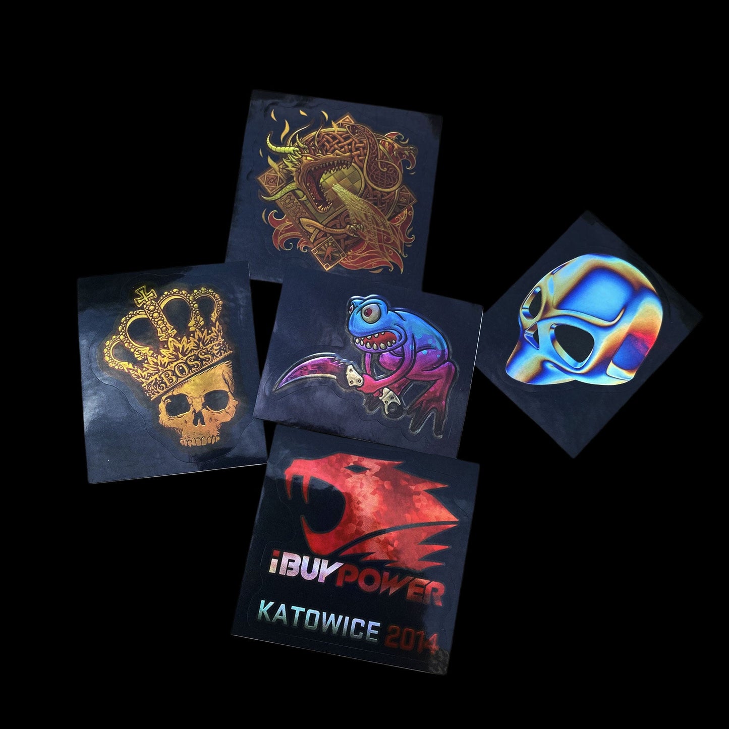 50 Holographic Hot CS Stickers
