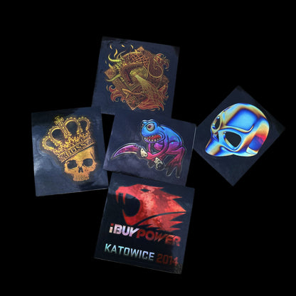 50 Holographic Hot CS Stickers