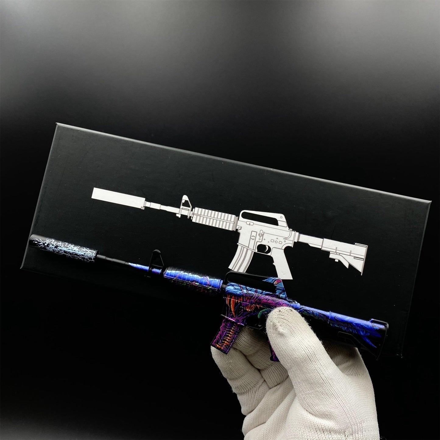 CS2 Printstream Red Hod Player Two Master Piece Hyper Beast Vaporwave Nightmare M4A1-S Metal Tiny Gun