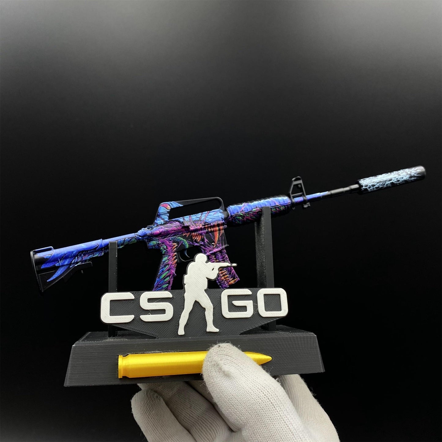 CS2 Printstream Red Hod Player Two Master Piece Hyper Beast Vaporwave Nightmare M4A1-S Metal Tiny Gun