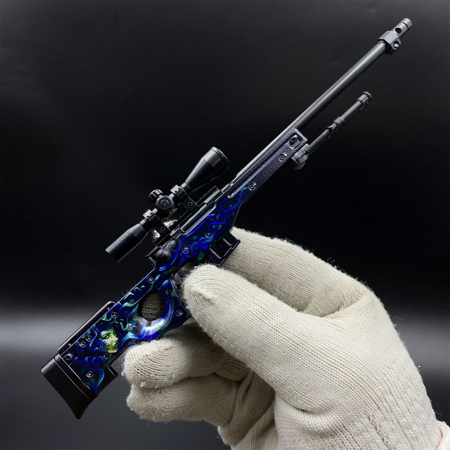 Hot Game CS2 Medusa AWP Metal Replica Game Prop Collectible