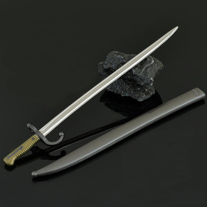 Vintage Bayonet Mini Replica Chassepot Bayonet Mini Replica Metal Collectible