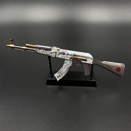 CS2 Game Peripheral - Tiny Gun AK47 Crane Fligh Metal Replica Game Prop Collectible